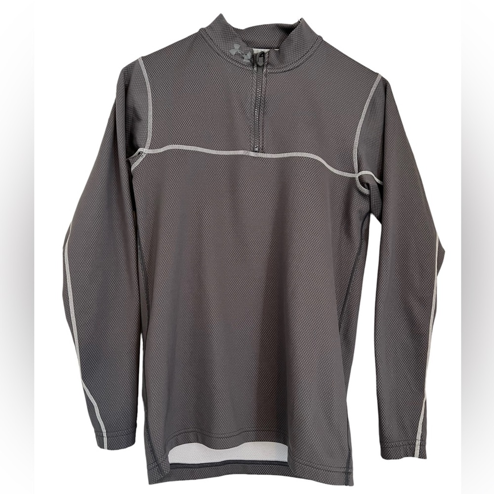 Under Armour Cold Gear 1/4 zip gray size small